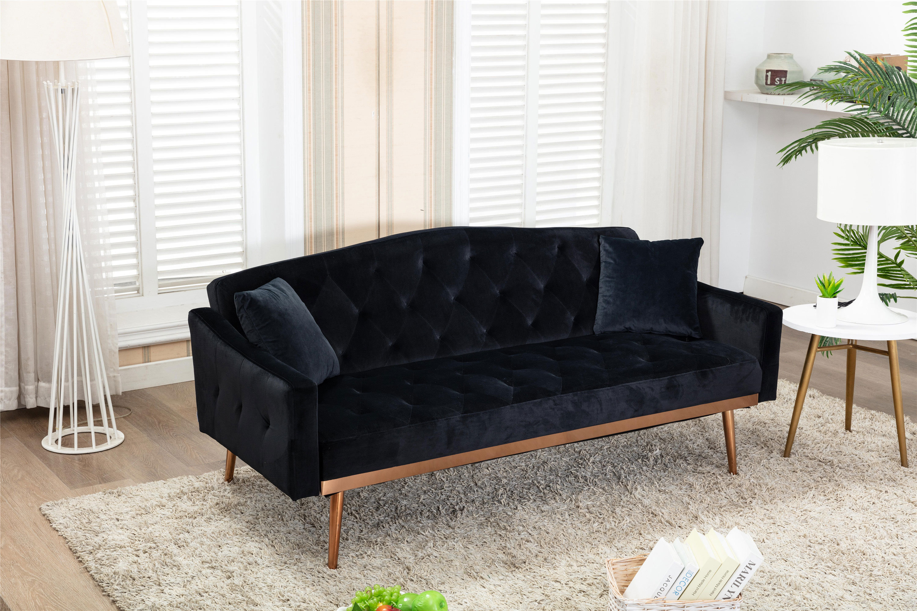 Cassidy twin tufted back deals convertible sofa