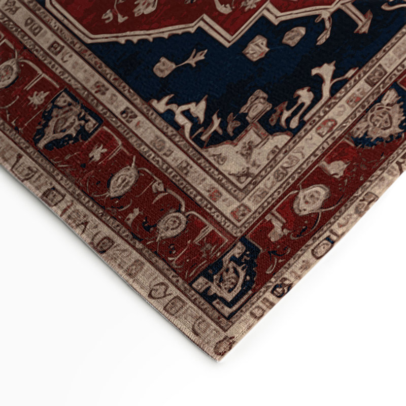 Tapis d'intérieur et d'extérieur brun Persian, Rectangle 9 pi x 12 pi