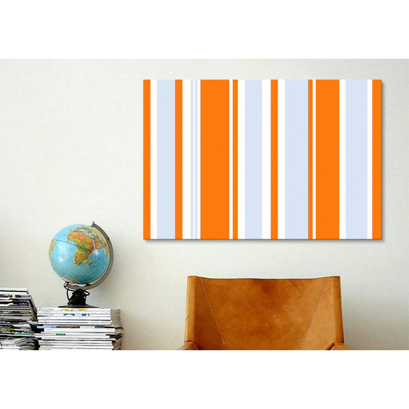 Falsterbo «Striped Grand Prix Baby», reproduction sur toile tendue, H 40 po x l 60 po x P 1,5 po, Toile tendue, Pas de tapis