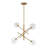 4-Light Sputnik Glass Mobile Chandelier-1368691440