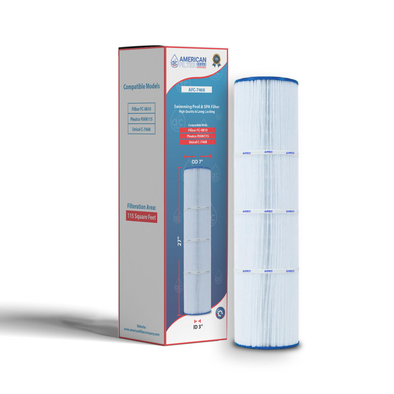 Swimming Pool and Spa Filters, 27.80" H x 7.50" W x 7.50" D