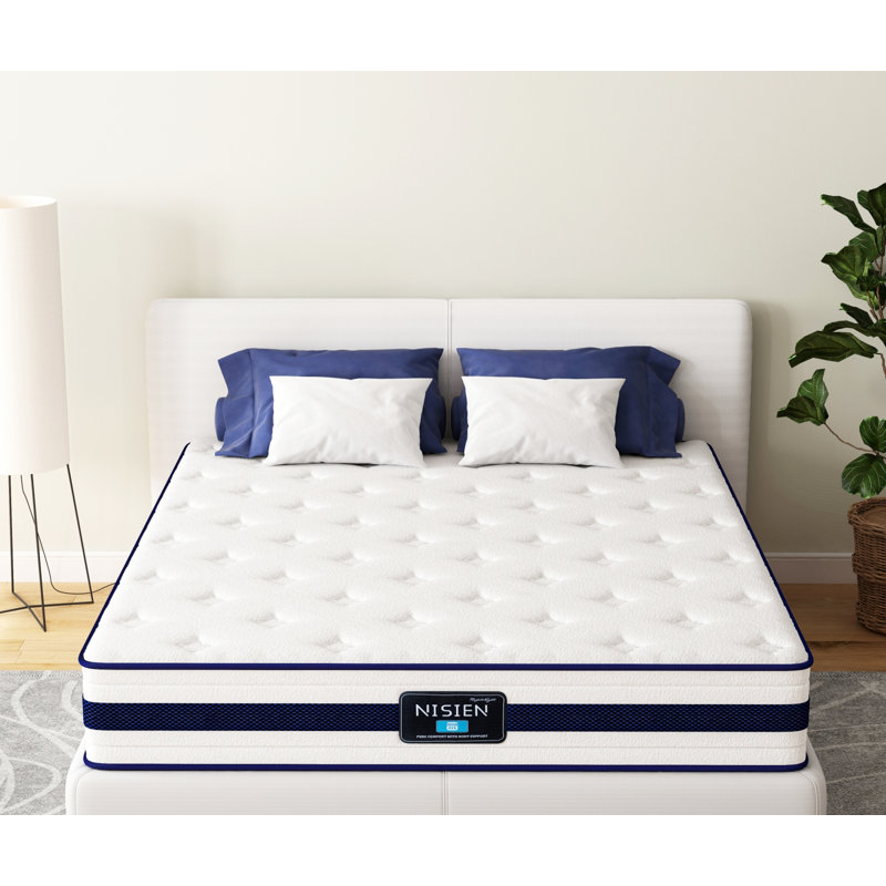 Matelas hybride en mousse à mémoire de forme 10/12 po, Grand lit, 12"