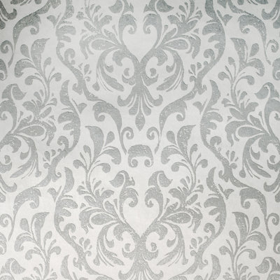 Rouleau de papier peint damassé métallique Urban Classics Collection Notting Hill