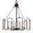 Mid-Century Modern 6-Light Candle Style Drum Chandelier-390347767