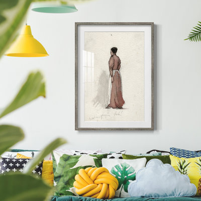 Vintage Sketch XLVII -Framed Print