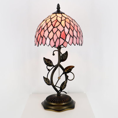 Pink-Style Glass Table Lamp