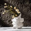Vase décoratif en céramique blanche, joli petit vase à fleurs blanches pour la décoration intérieure, vases décoratifs en céramique de style bohème d'inspiration nordique moderne