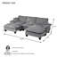 Canapé modulaire en U Chenille