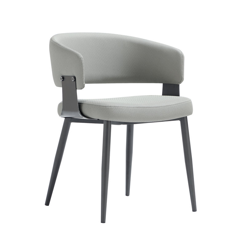 Chaise de salle à manger rembourrée Luce,  Gris pierre