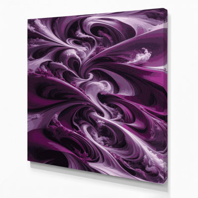 «Abstract Landscape 70», toile mauve