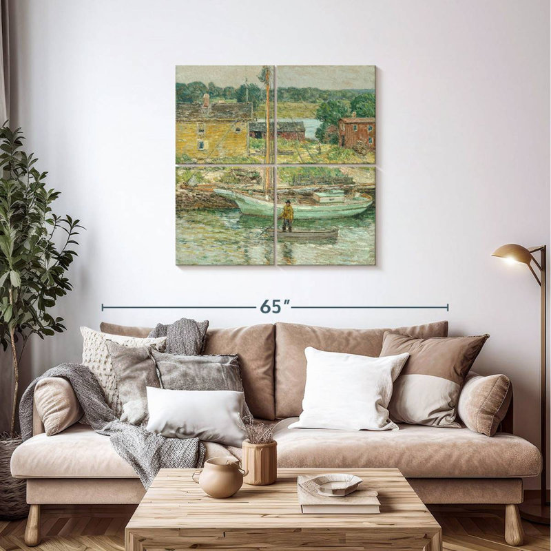 Mehar Oyster Sloop In Cos Cob, 38'' H x 38'' W