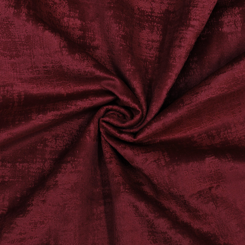 Textured Velvet Throw Pillow Cover, Ruby Wine