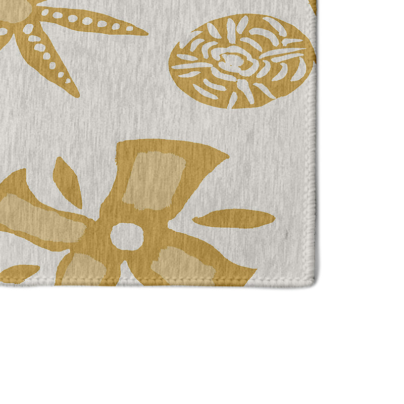 Alcesta Chenille Toile Indoor Rug, Round 5'