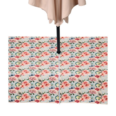 Floral Feathers Outdoor Water Repellent Tablecloth