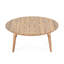 Table basse d'extérieur rustique en bois d'acacia