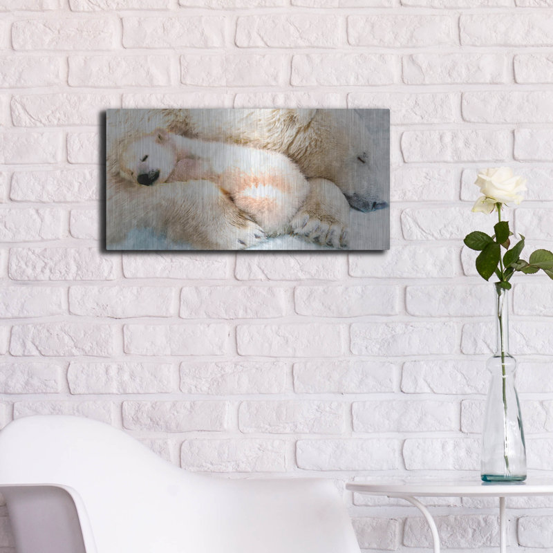"Sleepy Polar" par Murray Henderson Fine Art, H 12 po x l 24 po