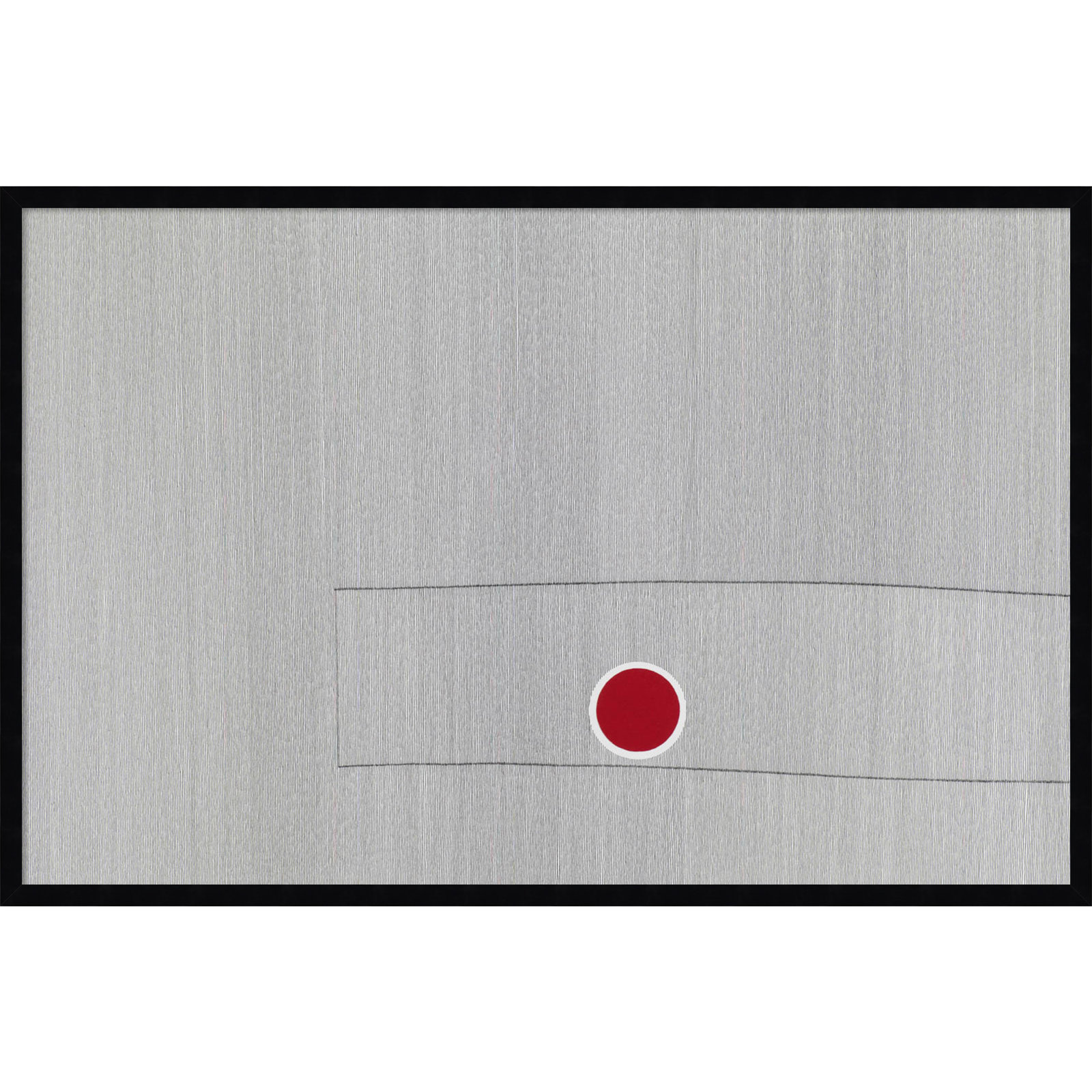 Grey Drawing Fifty Seven Print, Black, 27" H x 41" W x 1" D