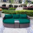 Anazco 89'' Wide Curved Patio Daybed with Cushions-90655524-64613535