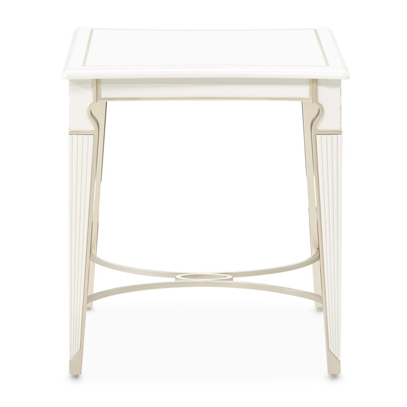 La Marisia End Table - Creamy Pearl