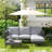 Ainhoa Outdoor 4-Seat L-Shaped Sofa