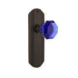 Deco Plate with Waldorf Cobalt Door Knob