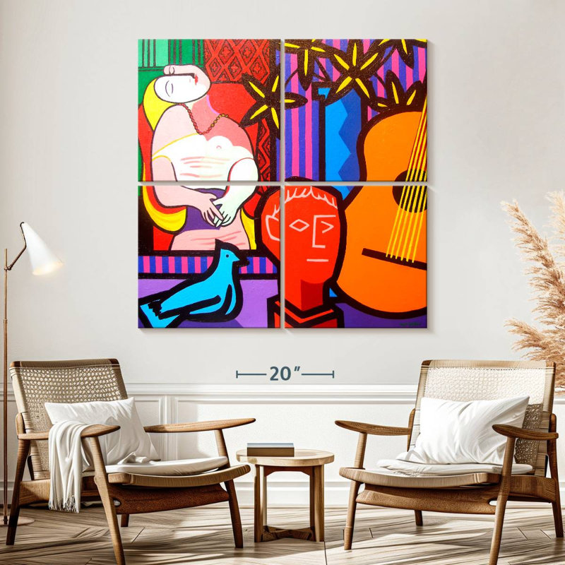Senne nature morte avec Picassos rêve, H 57 po x l 57 po