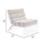 Fauteuil d'appoint rembourré sans accoudoirs Brialle-63225388