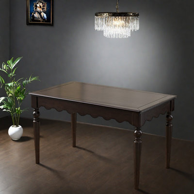 Solid Ash Wood Dining Table with Elegant Design.