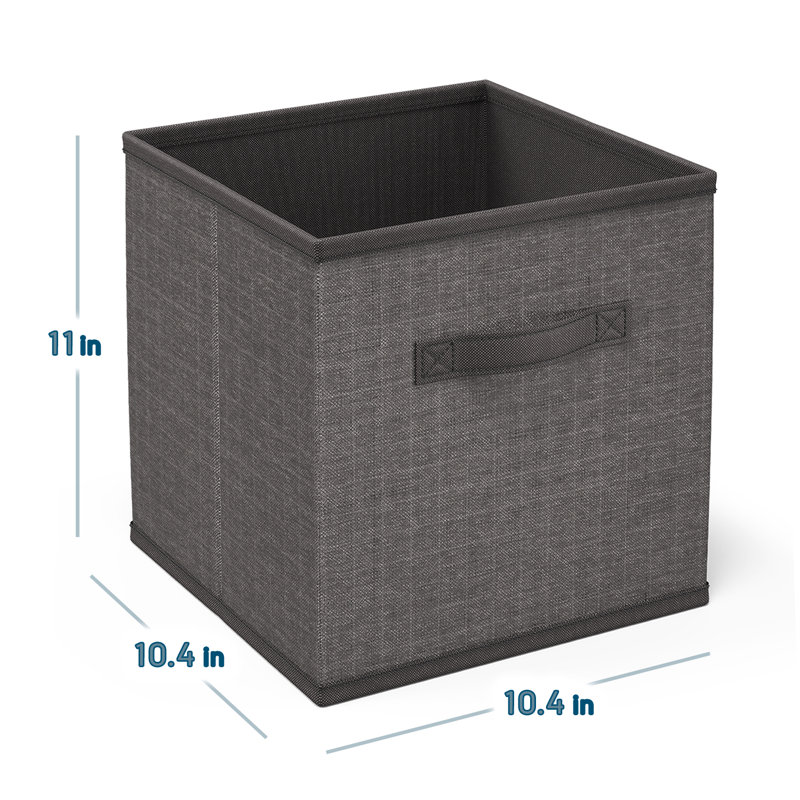 Latitude Run® Fabric Bin, 6, Grey