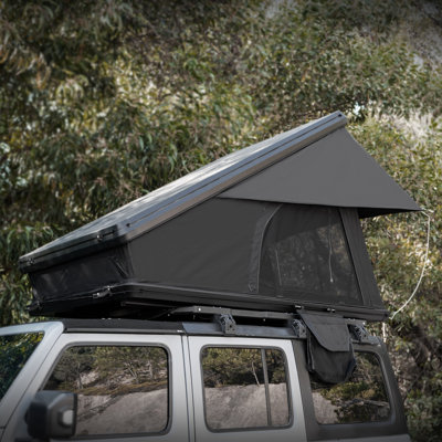 Roof Top Tent Hardshell Rooftop Tent For Van Jeep Suv Truck Car  Overland Tent Camping For 2-3 Person( With Ladder)