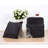 Modern Velvet Pouffe, Black, 15.7 x 17.7 inches | 100% Velvet Fabric, 2.4 in Thick 35 DNS Orthopedic Sponge | Supports Up to 330 lbs | PVC Coated Hidden Legs | Stylish & Functional Accent for Any Room-438834525