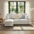 91" Multi-Functional Chenille Corner Sectional - With Side Bookcase And USB Charging Port-114248655
