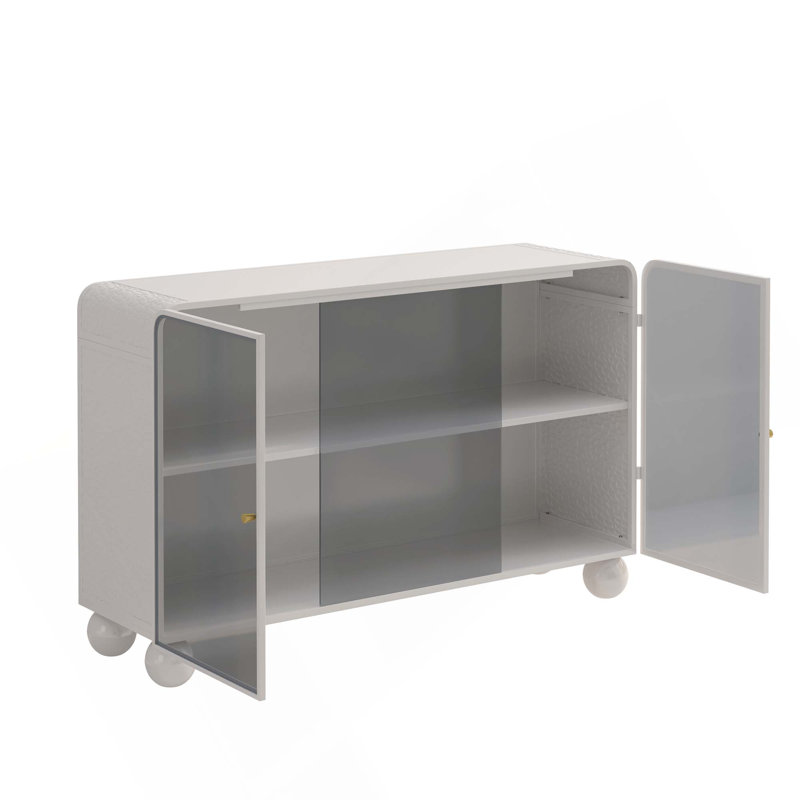 Armoire de rangement 47,25 po du sol au plafond, Blanc