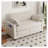2-in-1 Convertible Corduroy Sofa Bed, 2-Seater Loveseat Sleeper with Side Storage, High-Rebound Sponge & Solid Wood Frame for Small Living Room/Study