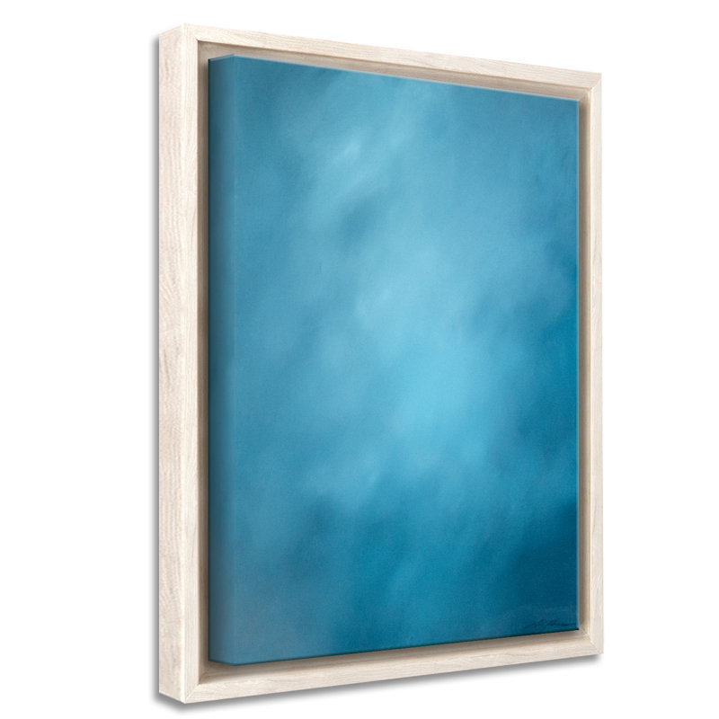 Coastal Retreat Underwater Clouds XX by  - Floater Frame Print on Canvas, 40" H x 30" W x 2.5" D
