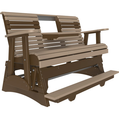 Banc d'extérieur coulissant en polywood