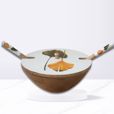 Gracie Oaks Bouse Wood Serving Bowl