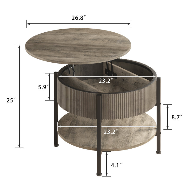 Modern coffee table, Gris