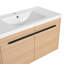 Ensemble de meuble-lavabo 36 po avec lavabo à poser en résine 36 po, 2 portes