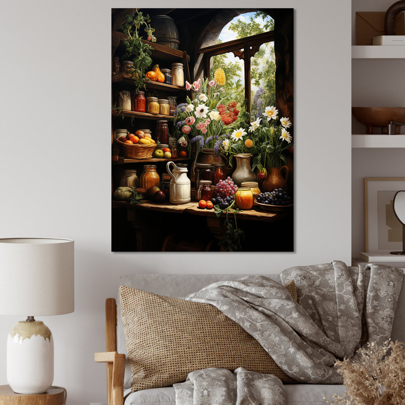 French Cheese Symphony II sur impression sur toile, Toile tendue, H 32 po x l 16 po x P 1 po