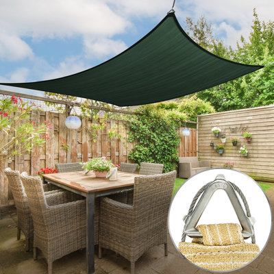 Royal Shade Pro Rectangle Sun Shade Sail – Commercial Grade, UPF 50, Heavy Duty 260 GSM Fabric, Reinforced Corners & Edges, 3-Year Warranty, Custom Sizes Available