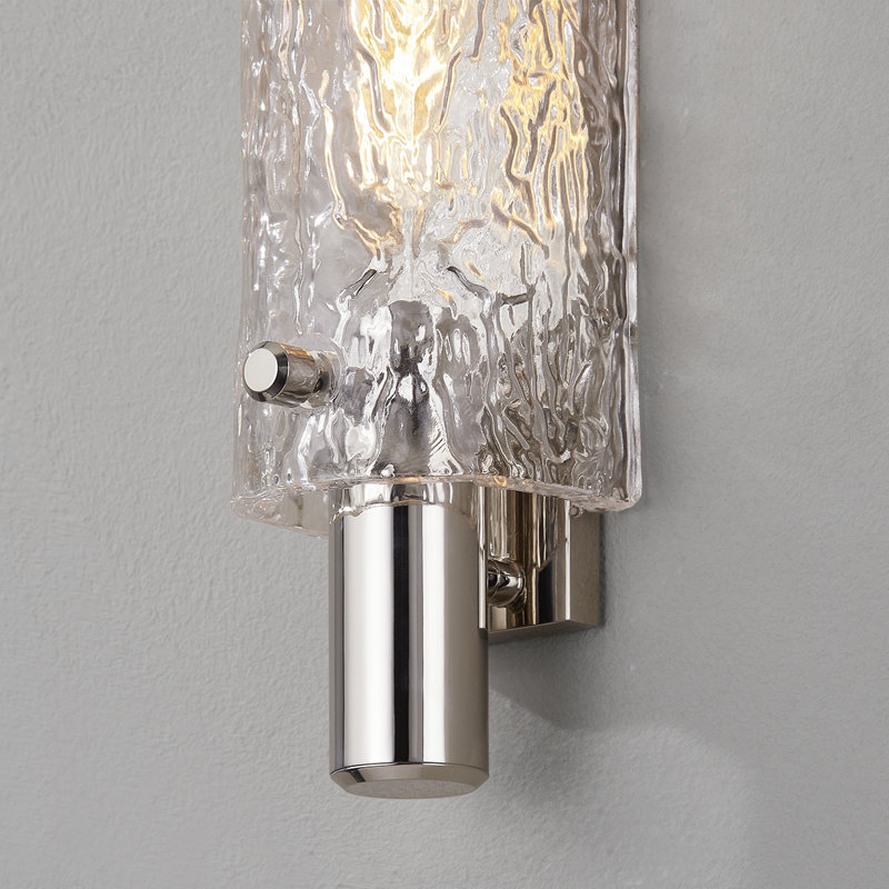 HARWICH 1 LIGHT WALL SCONCE, Polished Nickel