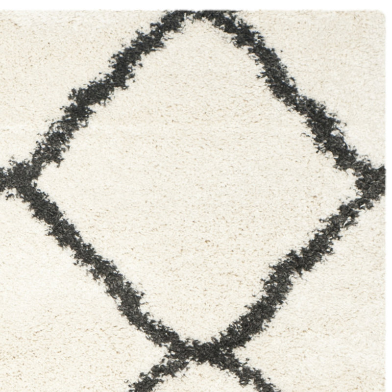 Bertle Shag Performance Geometric Rug, Rectangle 3' x 5'