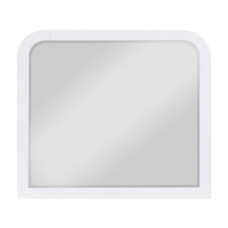 Miroir de commode blanc perle