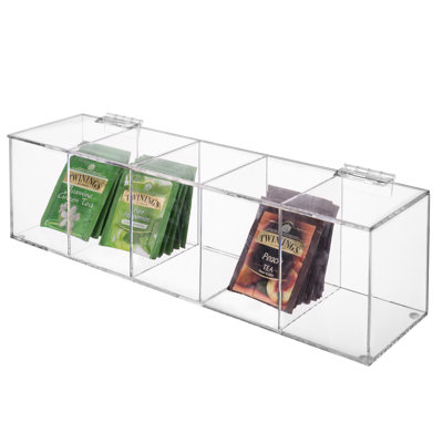 MyGift Plastic Tea Box