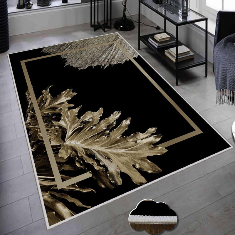 Premium 3D Printed Area Rug, 5.2 x 7.5 Feet, 100% Polyester, 650 g/m² | Antibacterial, Non-Slip PVC Dot Underside, Machine Washable | Ideal for Living Room, Bedroom & Home Decor, Soft Pile Height: 0.3 Inches