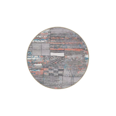 Gray Colored Washable Woven Base Carpet