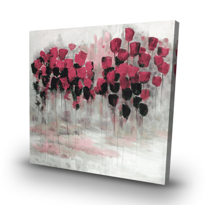 flowers field - 32"x32" art on canvas