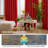Deconovo 100% Blackout Grommet Curtain Panels with Liner, Thermal Insulated Room Darkening Curtains (Set of 2)-75195029-75195024