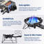 Batterie de cuisine extérieure portative à brûleur au propane haute pression 30 000 BTU ARC